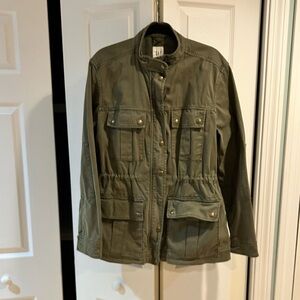 Women's Olive Military/Barn type Jacket M tall